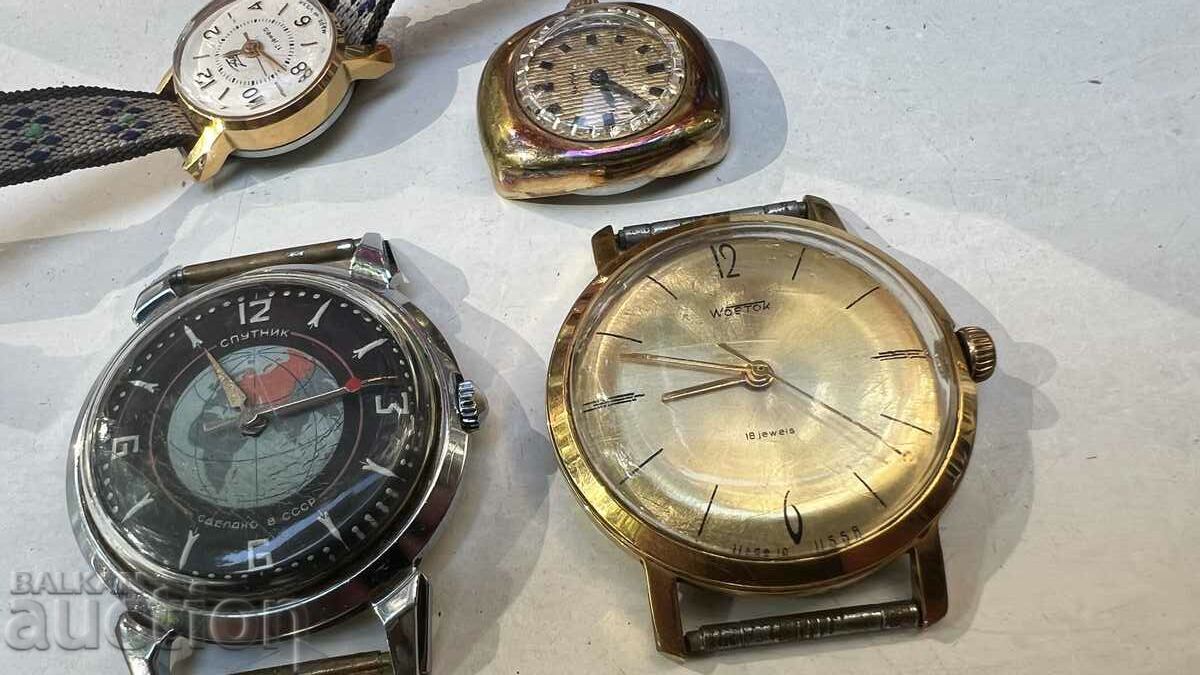 Πολλά ΡΩΣΙΚΑ παλιά ρολόγια Sputnik USSR και VOSTOK BKP NRB