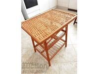 Vintage Lovely Wicker Rattan Rectangular Table