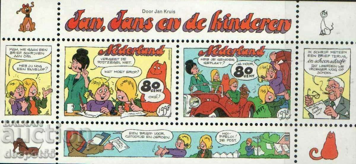 1998. Olanda. Benzi desenate - hârtie normală. Bloc.