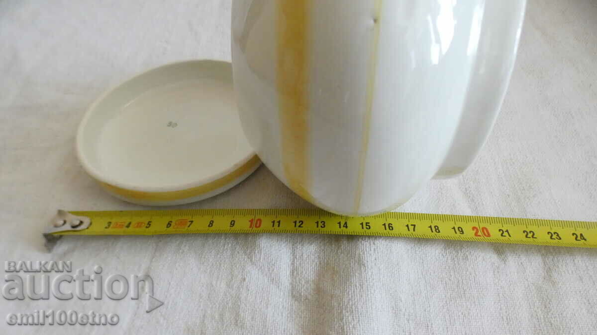 Sugar bowl Sochi porcelain ZIK USSR - 6 Sugar bowl Sochi porcelain ZIK USSR - 6