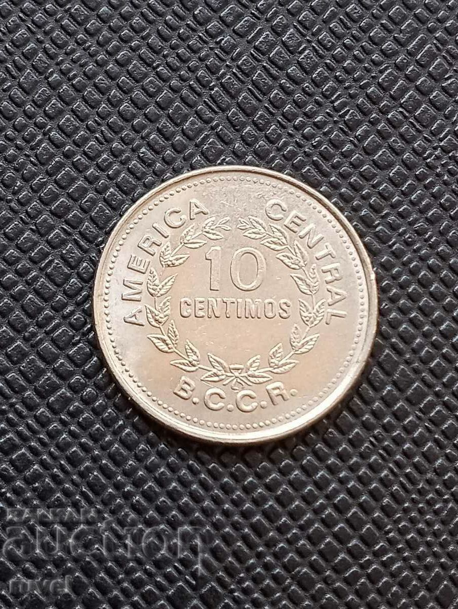 Коста Рика 10 центавос, 1976 г.