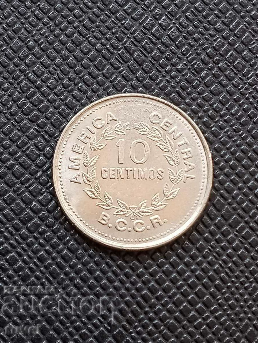 Κόστα Ρίκα 10 σεντίμο, 1976