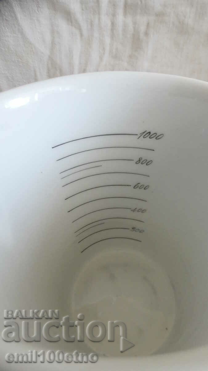 Delivery of Measuring Jug solid old porcelain with interesting markings Delivery of Measuring Jug solid old porcelain with interesting markings