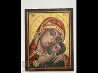 Hand-painted icon - "Holy Virgin and Child" №5627