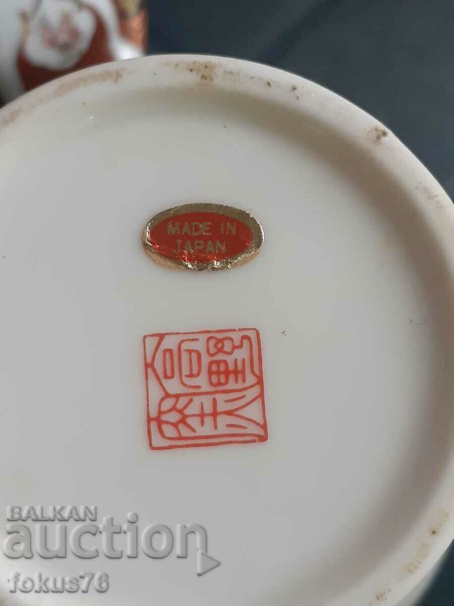 Beautiful old vase jar with lid porcelain Japan - 5 Beautiful old vase jar with lid porcelain Japan - 5