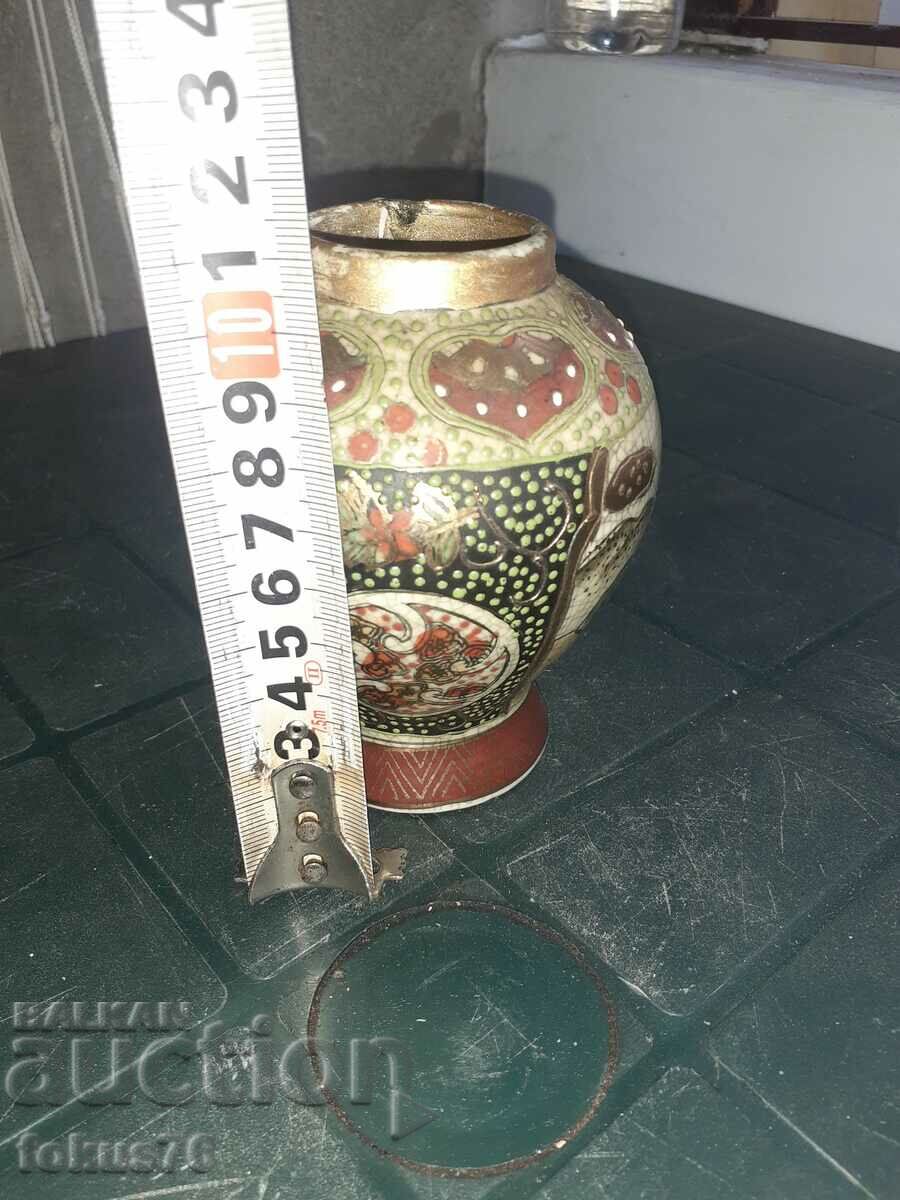 Красива стара ваза порцелан Сатцума Satsuma - 6 Красива стара ваза порцелан Сатцума Satsuma - 6