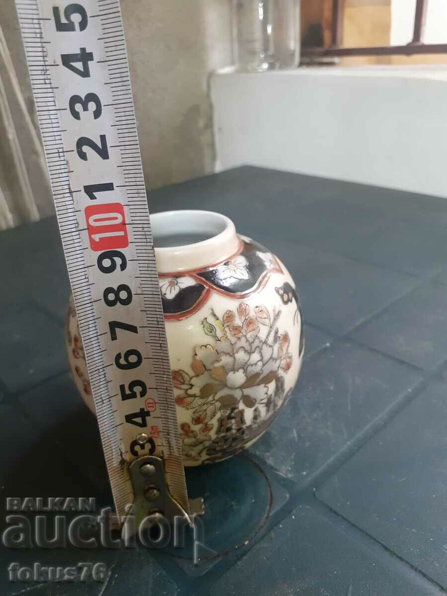 Beautiful old Satsuma porcelain vase Satsuma marking - 7