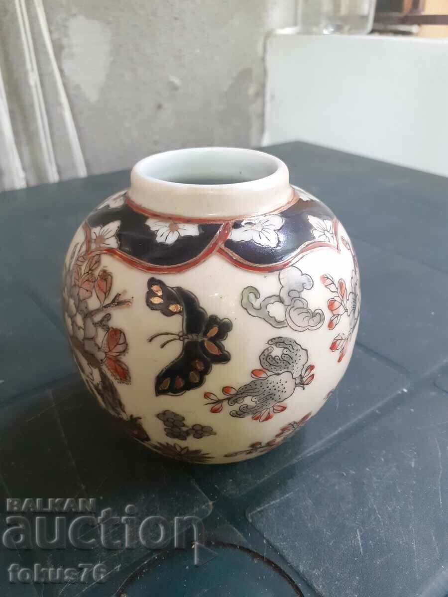 Красива стара ваза порцелан Сатцума Satsuma маркировка