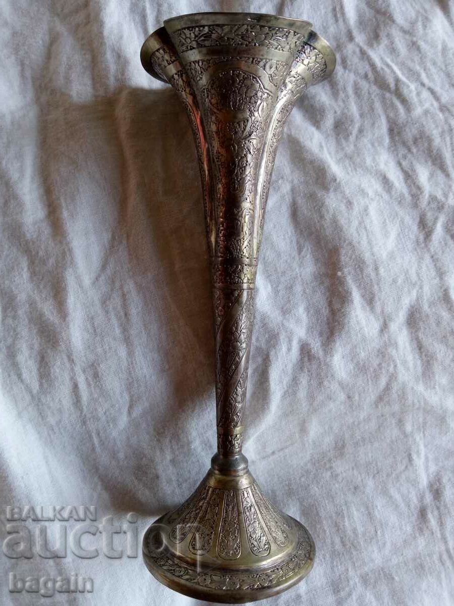 Persian silver vase.