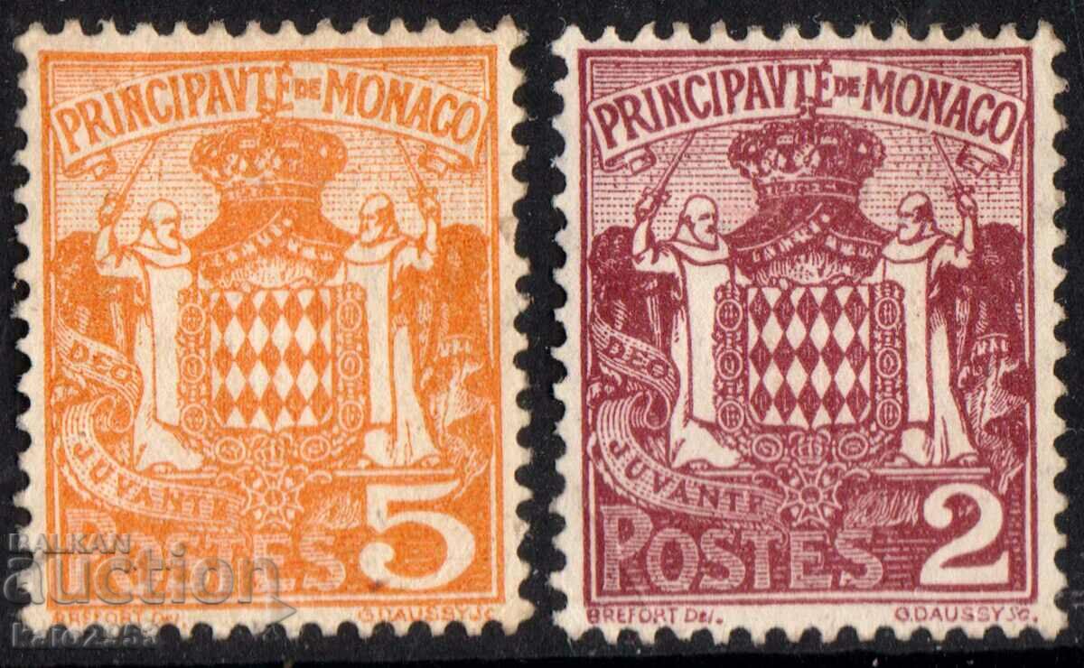 Monaco-1924-Regular-State Coat of Arms, MLH
