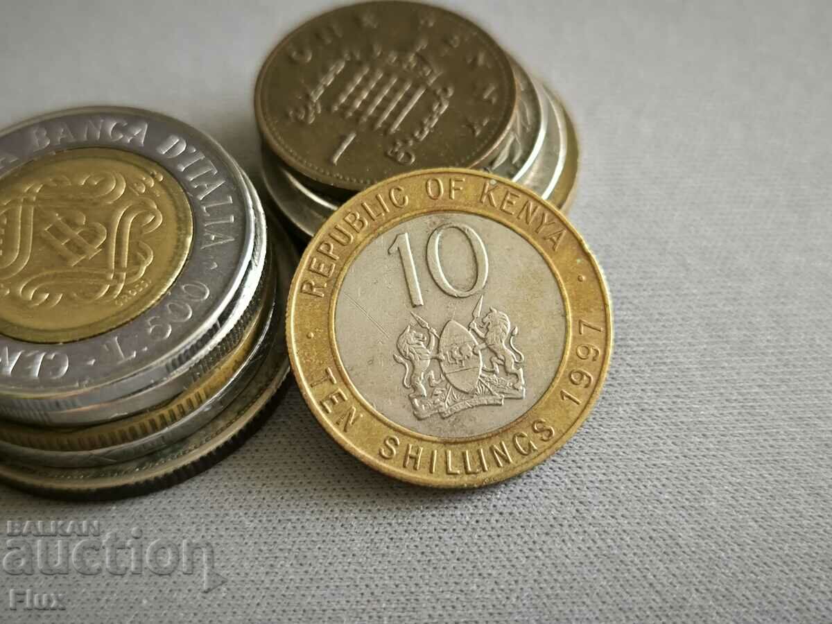 Монета - Кения - 10 шилинга | 1997г.