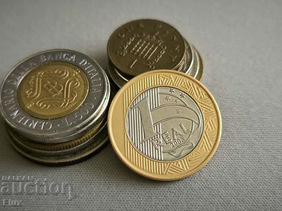 Monedă - Brazilia - 1 real | 2008