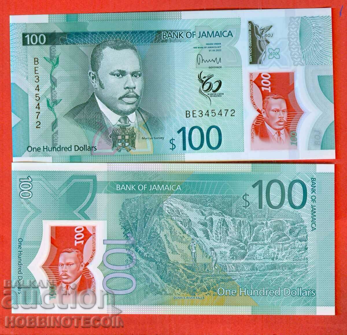 JAMAICA JAMAICA 100 $ issue 2022 2023 NEW UNC POLYMER