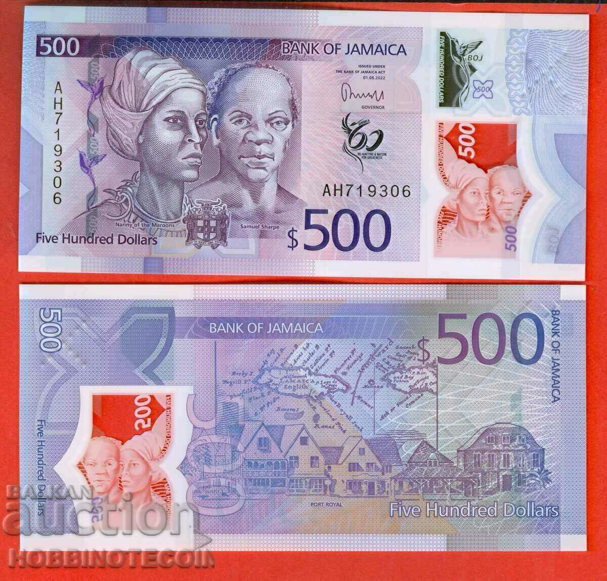 JAMAICA JAMAICA 500 $ issue 2022 2023 NEW UNC POLYMER JAMAICA JAMAICA 500 $ issue 2022 2023 NEW UNC POLYMER