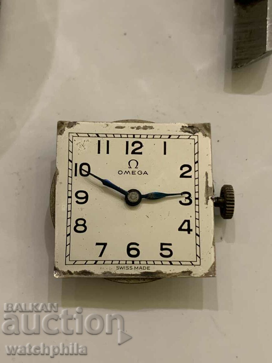 Omega Швейцарски механизъм от мъжки часовник. Работи. Рядък