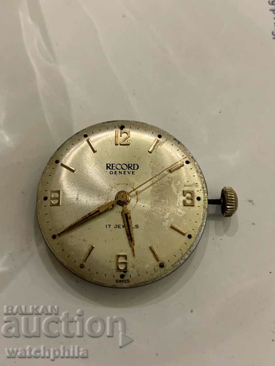 Record Swiss movement from a men's watch. Working. Rare