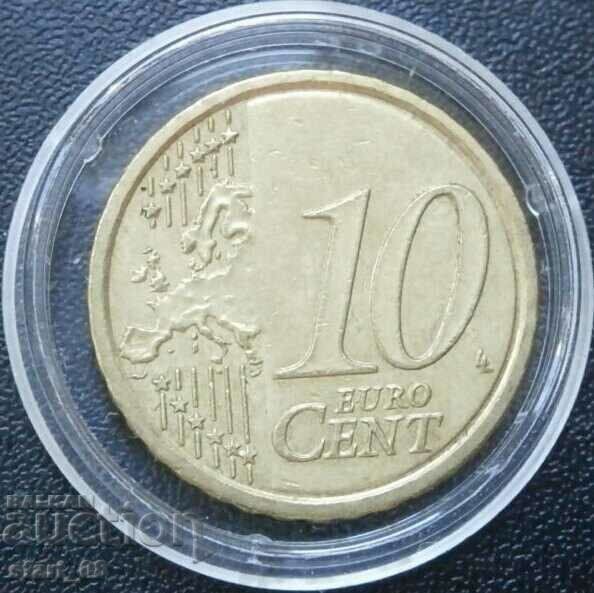 Italy 10 euro cents, 2013