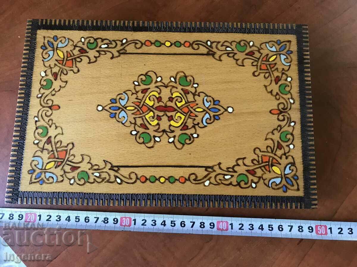 BOX WOOD PYROGRAPH DRAWING ANTIQUE FROM SOCA MOSTRA with price 39.00 BGN | € 19.94 BOX WOOD PYROGRAPH DRAWING ANTIQUE FROM SOCA MOSTRA with price 39.00 BGN | € 19.94