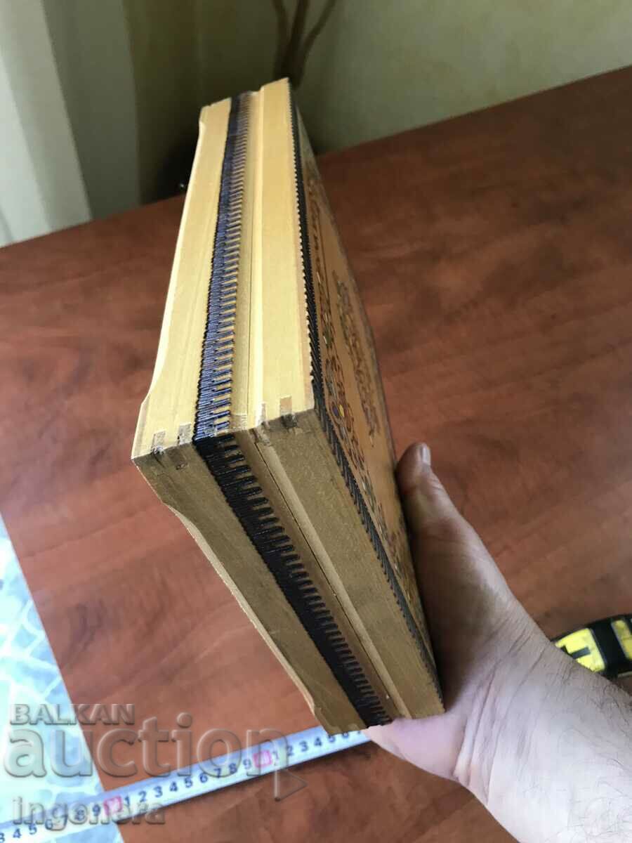 BOX WOOD PYROGRAPH DRAWING ANTIQUE FROM SOCA MOSTRA - 5 BOX WOOD PYROGRAPH DRAWING ANTIQUE FROM SOCA MOSTRA - 5