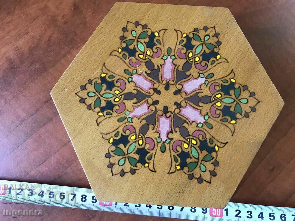 BOX WOOD PYROGRAPH DRAWING ANTIQUE FROM SOCA MOSTRA with price 33.00 BGN | € 16.87 BOX WOOD PYROGRAPH DRAWING ANTIQUE FROM SOCA MOSTRA with price 33.00 BGN | € 16.87