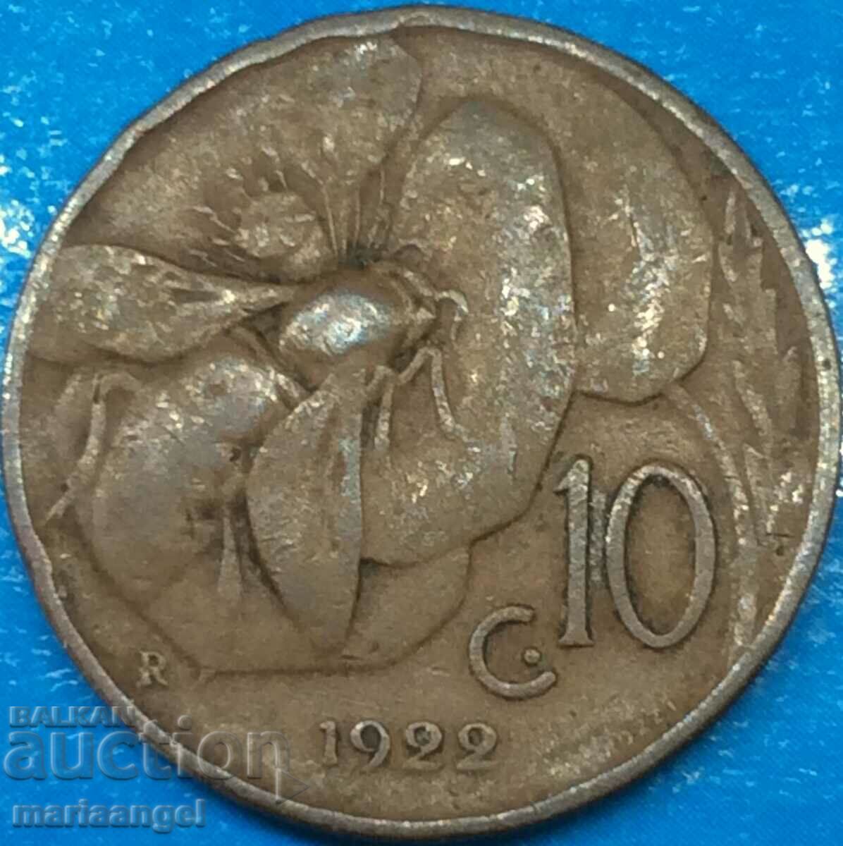 10 centesimi 1922 Ιταλία