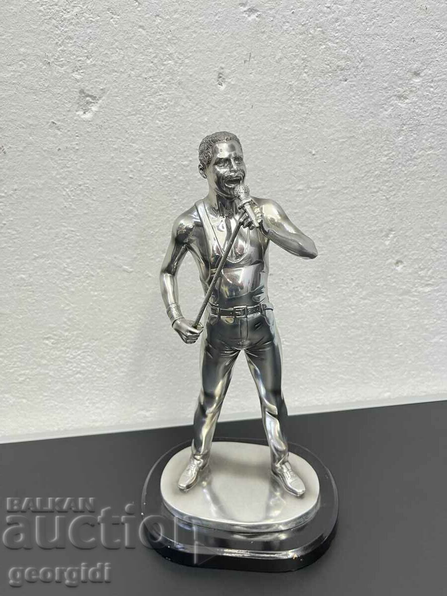 Figurină din folie argintie Freddie Mercury. #5630