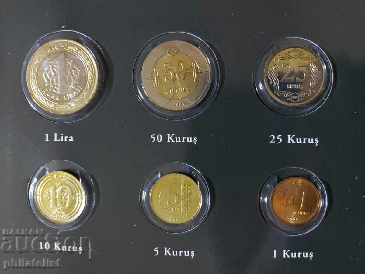 Complete set - Turkey 2009, 6 coins with price 22.00 BGN | € 11.25 Complete set - Turkey 2009, 6 coins with price 22.00 BGN | € 11.25