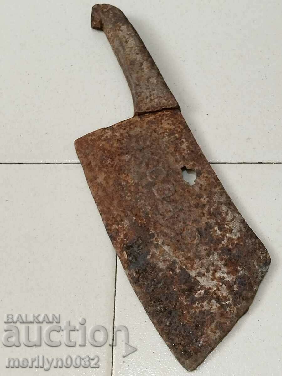 Old forged satyr SKODA axe, axe, knife, machete