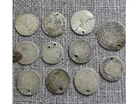 11 сребърни османски и австрийски  монети