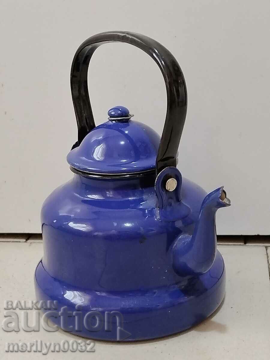 Enameled teapot from sotsa pot with enamel with price 74.00 BGN | € 37.84 Enameled teapot from sotsa pot with enamel with price 74.00 BGN | € 37.84