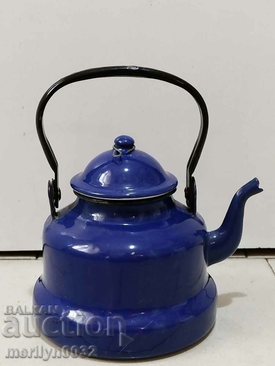 Auction Enameled teapot from sotsa pot with enamel Auction Enameled teapot from sotsa pot with enamel