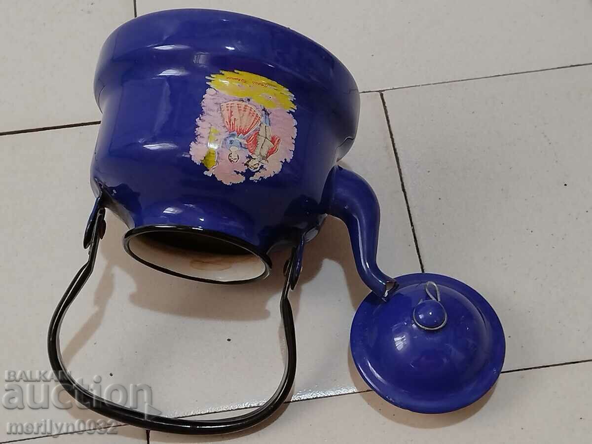 Enameled teapot from sotsa pot with enamel - 5 Enameled teapot from sotsa pot with enamel - 5