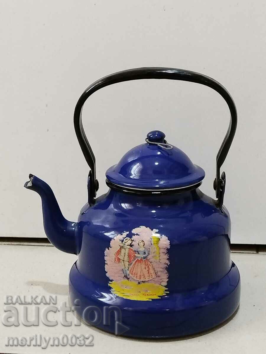 Enameled teapot from sotsa pot with enamel Enameled teapot from sotsa pot with enamel