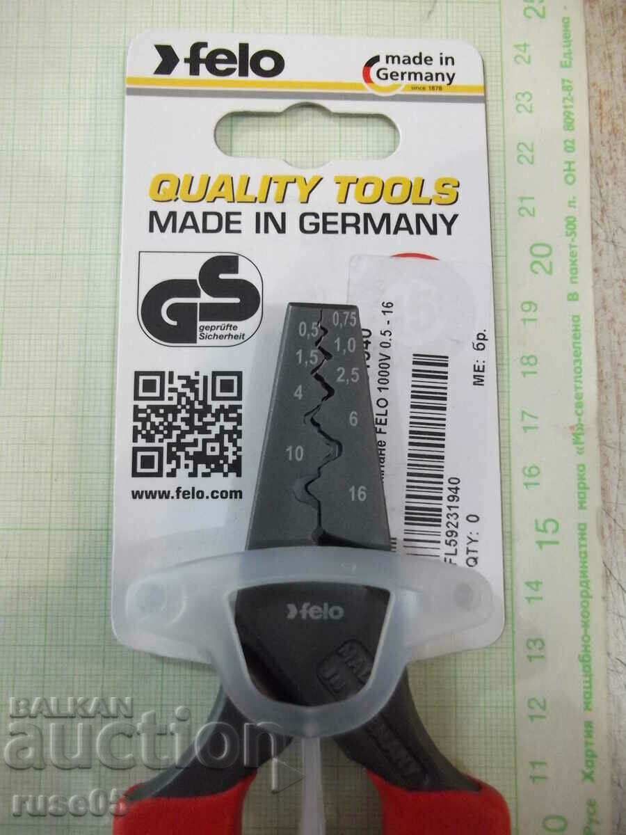 Πένσα πτύχωσης "FELO 1000V 0,5 - 16 mm" καινούργια με τιμή 45.00 BGN | € 23.01 Πένσα πτύχωσης "FELO 1000V 0,5 - 16 mm" καινούργια με τιμή 45.00 BGN | € 23.01