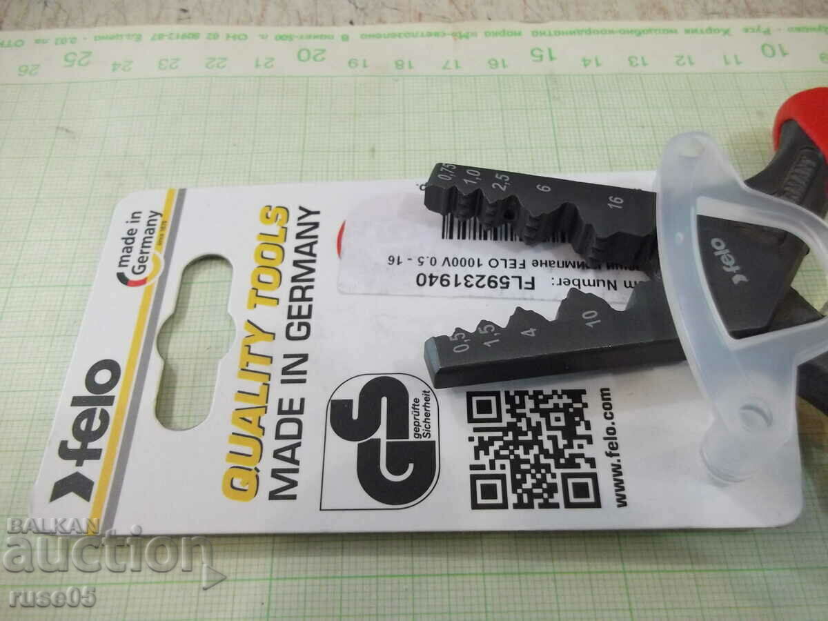 Πένσα πτύχωσης "FELO 1000V 0,5 - 16 mm" καινούργια - 5 Πένσα πτύχωσης "FELO 1000V 0,5 - 16 mm" καινούργια - 5