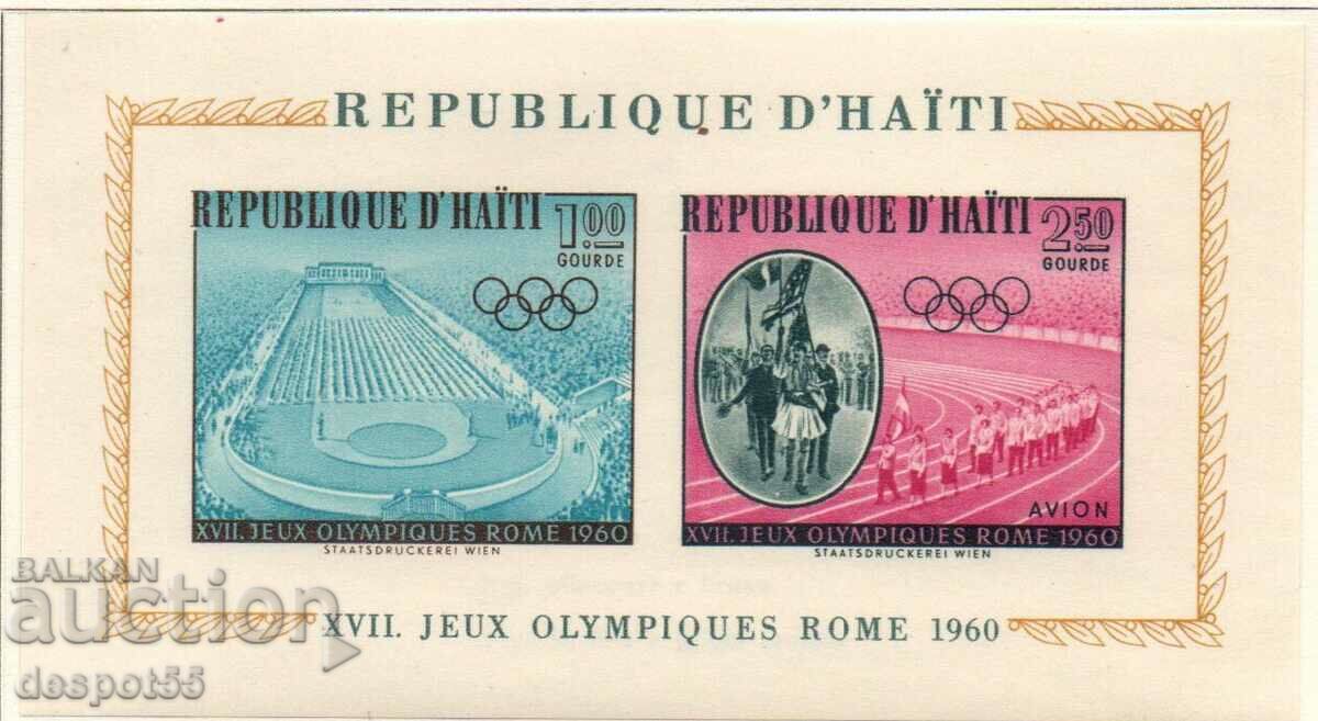 1960. Haiti. Jocurile Olimpice, Roma - Italia. Bloc.