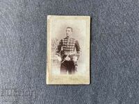 Стара снимка картон гвардеец сабя пистолет 1900