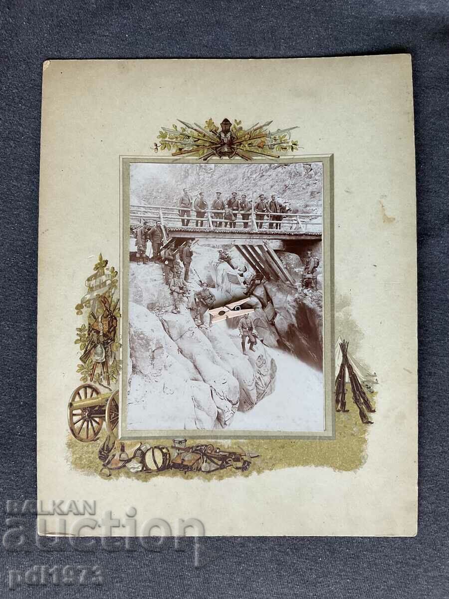 Стара снимка Завоя на Черна 1918 военни Първа Световна