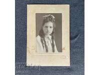 Old photo Georgiev / Krastenyakov portrait of a young woman 1919