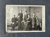 Old photo Iv. A. Karastoyanov group portrait 1908
