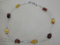 Women's necklace made of premium Baltic amber