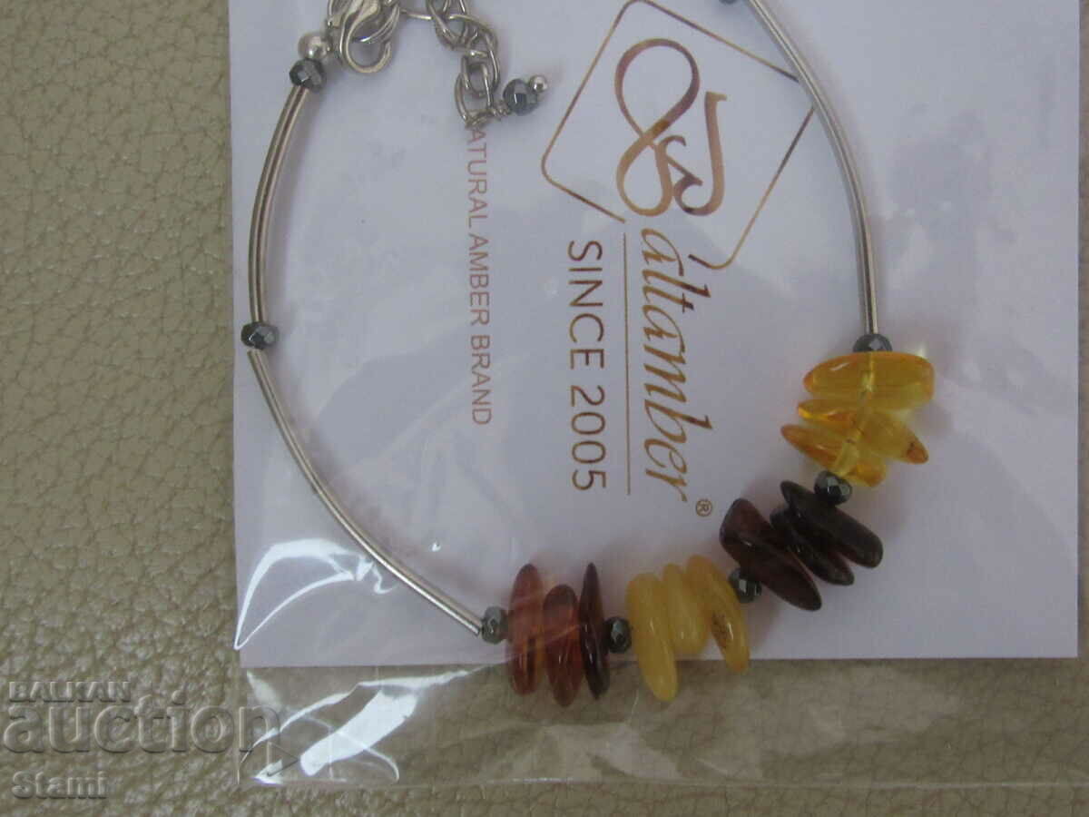 Women's bracelet made of premium Baltic amber