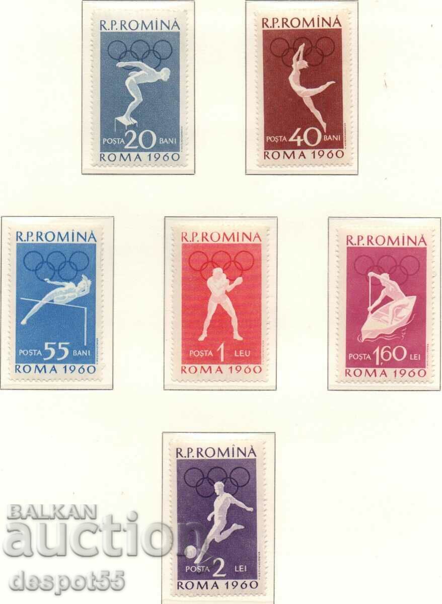 1960. România. Jocurile Olimpice de vară, Roma-Italia.