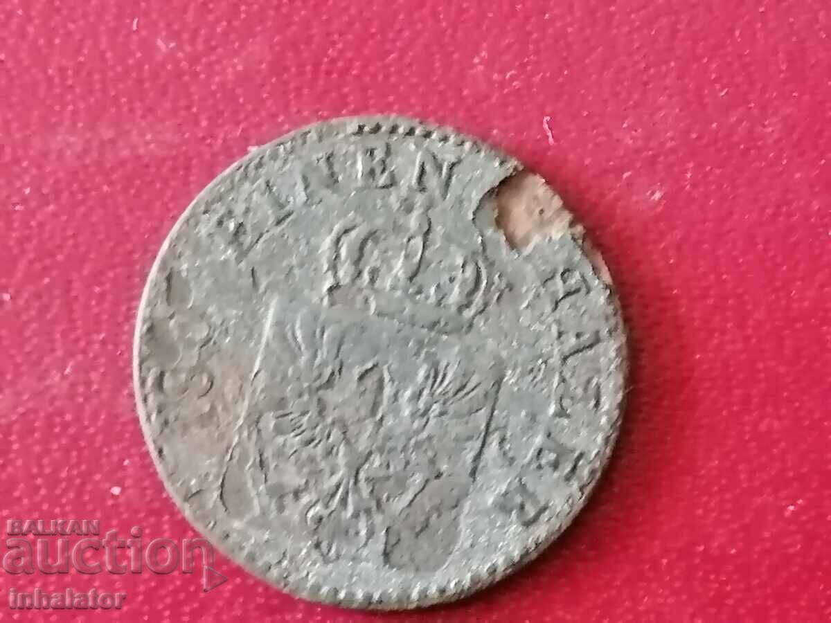 Prussia 1853 year 2 pfennig