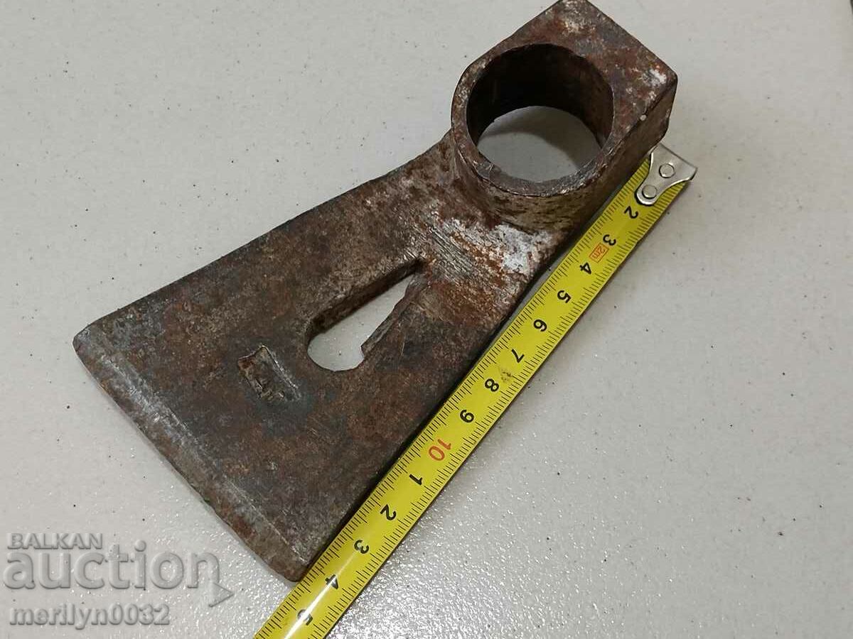 Carpenter's adze with craftsman's stamp ax knife tool - 6 Carpenter's adze with craftsman's stamp ax knife tool - 6