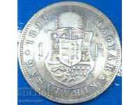 1 форинт 1892 Унгария Кремниц 29мм 12,12г сребро