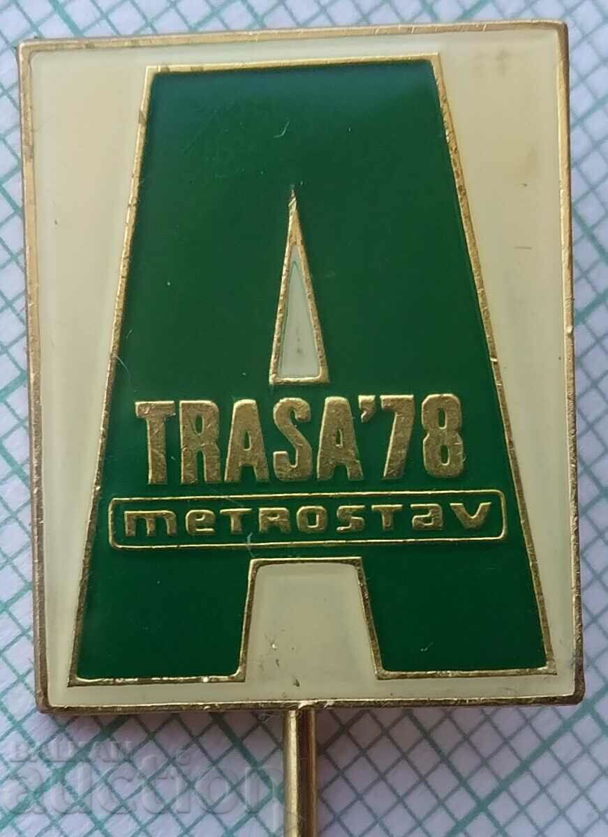 16283 Badge - construction company Metrostav Czech Republic