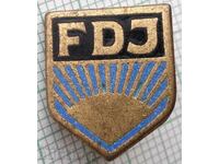 16288 Badge - FDJ - Free German Youth Germany - enamel