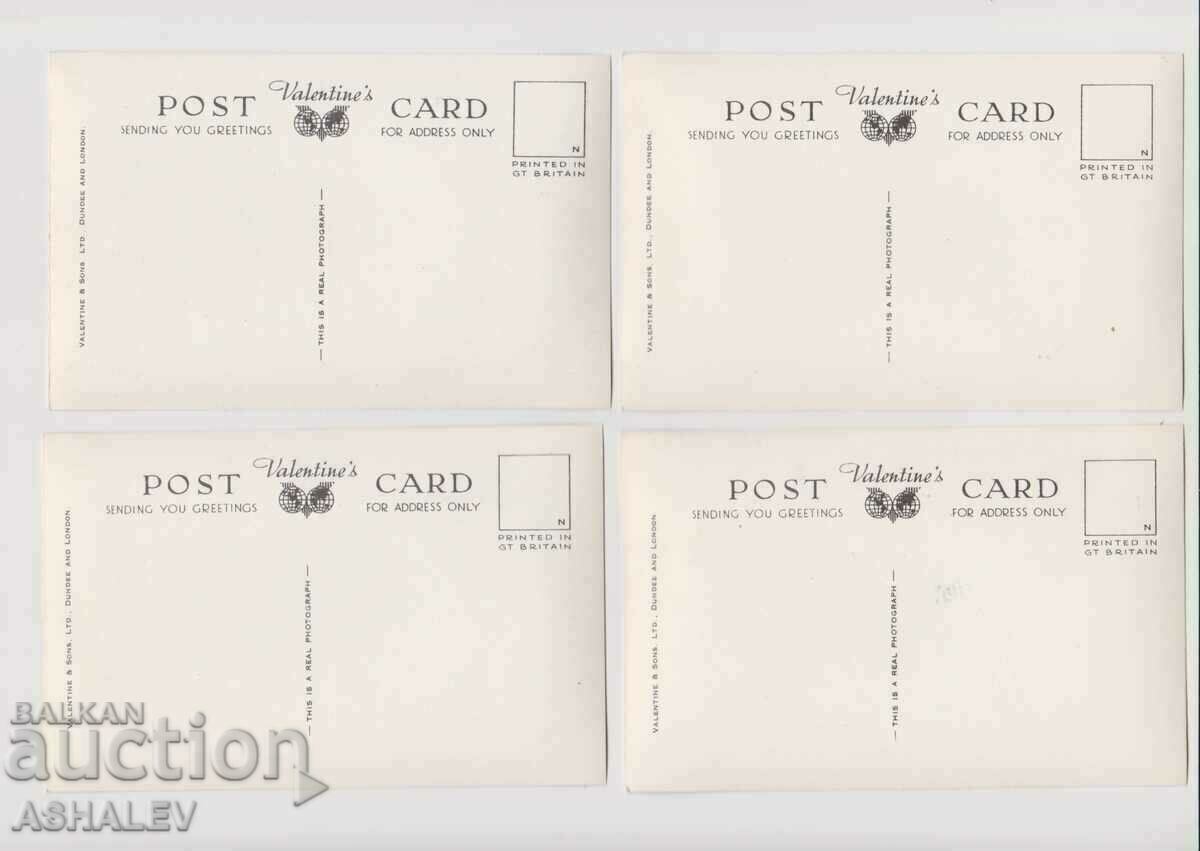 4 old cards - Great Britain unused with price 6.00 BGN | € 3.07