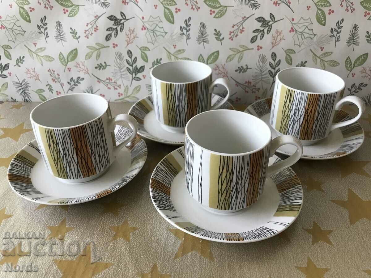 Staffordshire Coffee Porcelain Lot